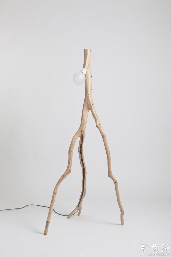 樹枝手工制作獨(dú)一無二的燈具 -  rpnrmr.com