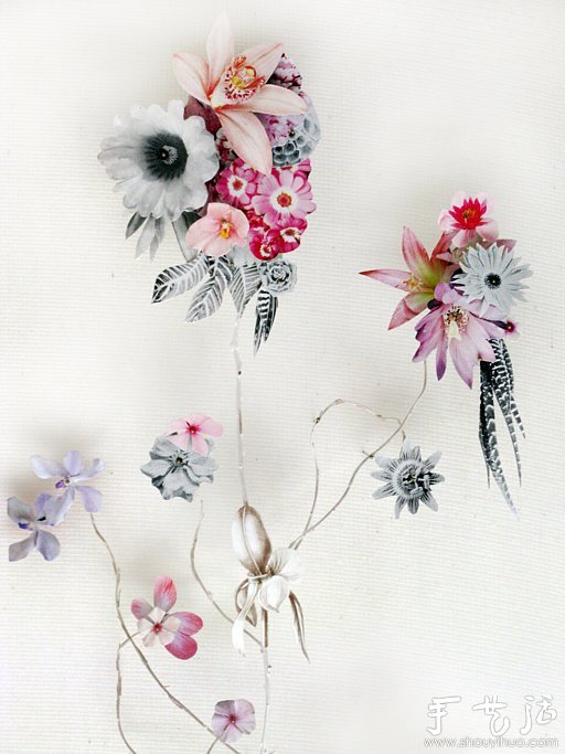 紙花和樹(shù)枝DIY的精美紙藝作品 -  rpnrmr.com