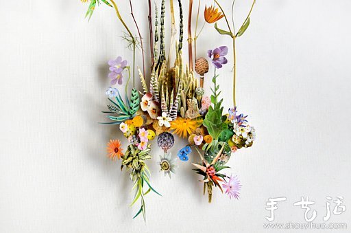 紙花和樹(shù)枝DIY的精美紙藝作品 -  rpnrmr.com