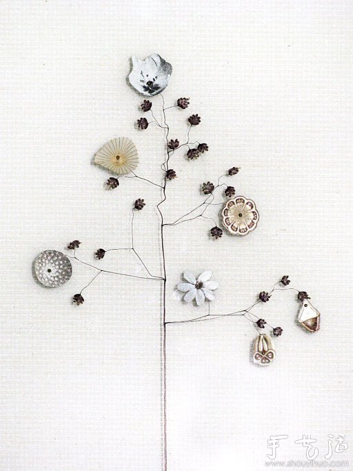 紙花和樹(shù)枝DIY的精美紙藝作品 -  rpnrmr.com