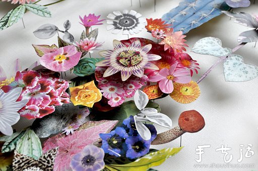 紙花和樹(shù)枝DIY的精美紙藝作品 -  rpnrmr.com