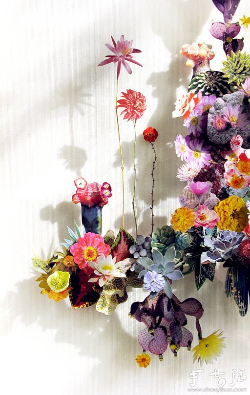 紙花和樹(shù)枝DIY的精美紙藝作品 -  rpnrmr.com