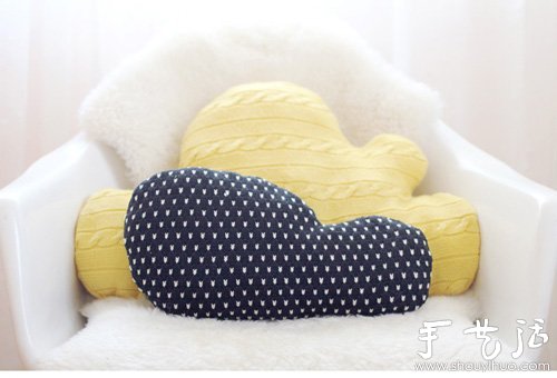 小清新云朵靠枕手工制作 -  rpnrmr.com