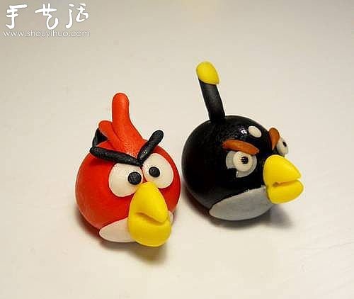 軟陶手工制作憤怒的小鳥 -  rpnrmr.com