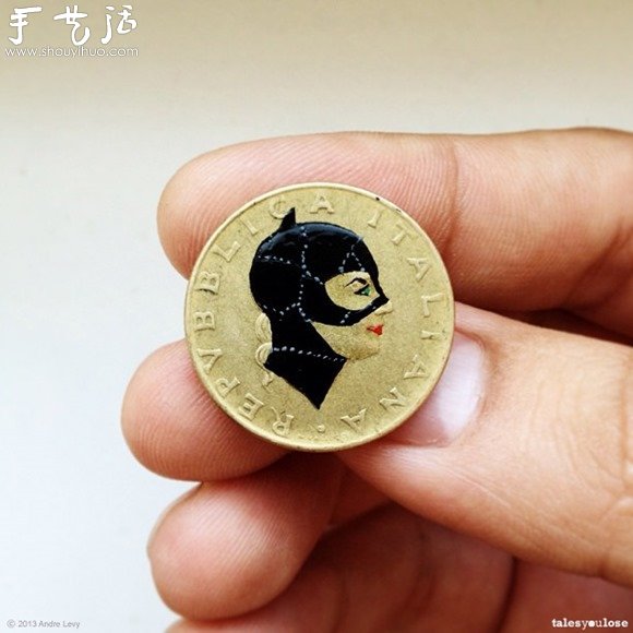 硬幣上的創(chuàng)意繪畫 -  rpnrmr.com