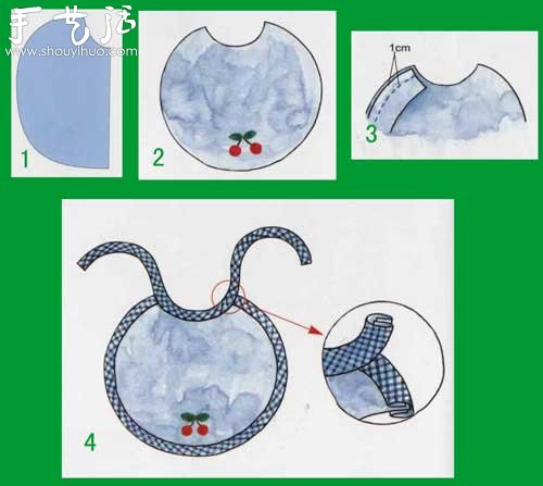 DIY嬰兒圍兜 寶寶圍兜的手工制作方法  -  rpnrmr.com