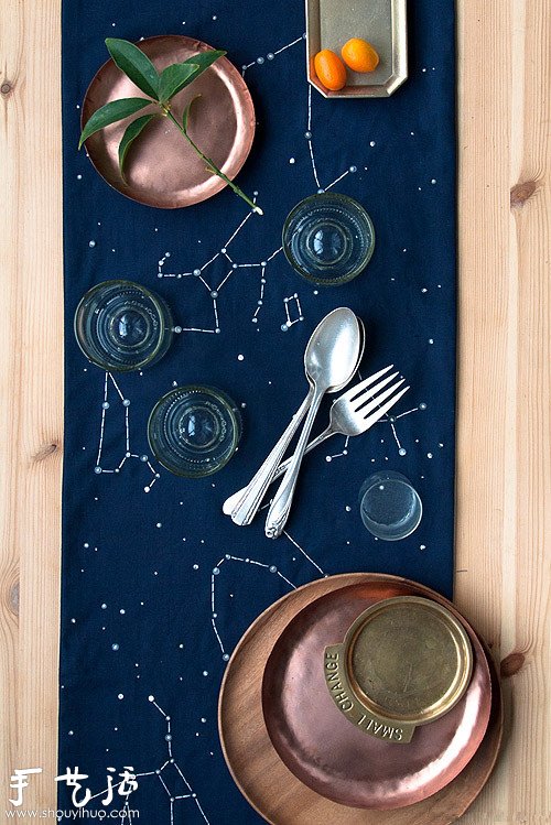 刺繡DIY星空桌墊/桌布的教程 -  rpnrmr.com