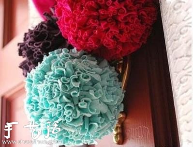 舊衣物DIY漂亮彩球 彩球掛飾的手工制作 -  rpnrmr.com