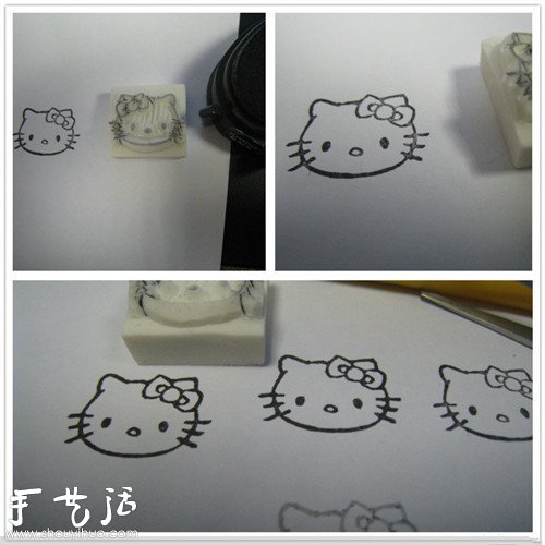 Hello Kitty橡皮章手工制作教程 -  rpnrmr.com