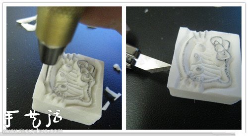 Hello Kitty橡皮章手工制作教程 -  rpnrmr.com