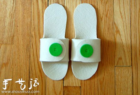 羊毛氈DIY制作拖鞋的教程 -  rpnrmr.com