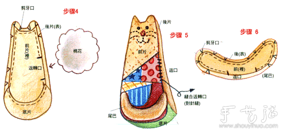 DIY可愛貓咪抱枕制作教程 -  rpnrmr.com