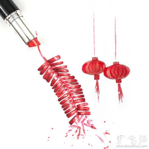 用化妝品創(chuàng)作的繪畫作品 -  rpnrmr.com