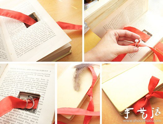 情人節(jié)快到啦，教你自制圖書戒指盒~ -  rpnrmr.com