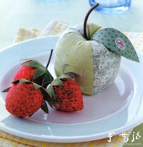布藝家居飾品DIY 教你制作漂亮草莓和青蘋果 -  rpnrmr.com