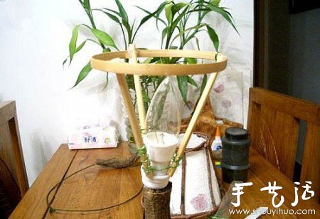 充滿自然氣息的細(xì)藤臺燈手工制作 -  rpnrmr.com