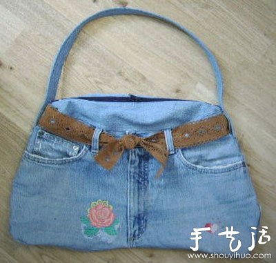 牛仔褲舊物改造 DIY牛仔手提包 -  rpnrmr.com