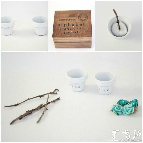 DIY迷你盆栽擺件 手工制作迷你盆栽 -  rpnrmr.com