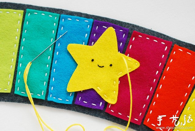 可愛的五星圖案杯套手工制作 -  rpnrmr.com