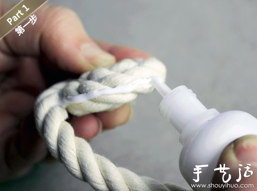 創(chuàng)意手工：編織繩手工DIY小清新花瓶 -  rpnrmr.com