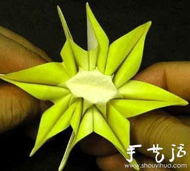 折紙?zhí)柣?幸運太陽花折紙教程 -  rpnrmr.com
