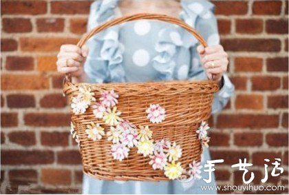 DIY漂亮的花朵籃筐 感受悠閑自在生活 -  rpnrmr.com