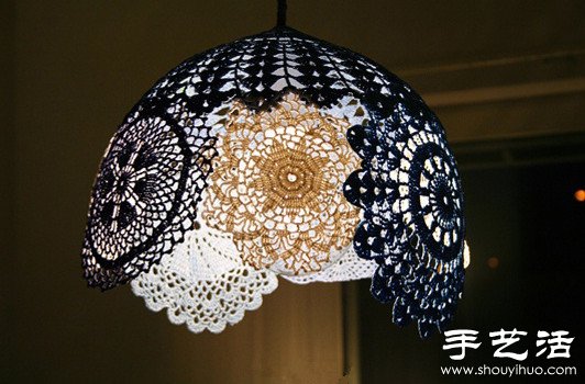 漂亮鉤花燈罩手工制作方法 -  rpnrmr.com