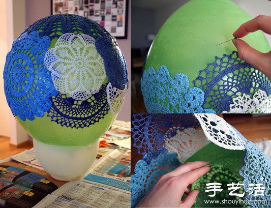 漂亮鉤花燈罩手工制作方法 -  rpnrmr.com