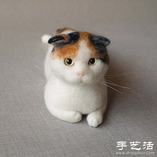日本手工達(dá)人的貓咪羊毛氈作品 -  rpnrmr.com