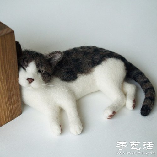 日本手工達(dá)人的貓咪羊毛氈作品 -  rpnrmr.com