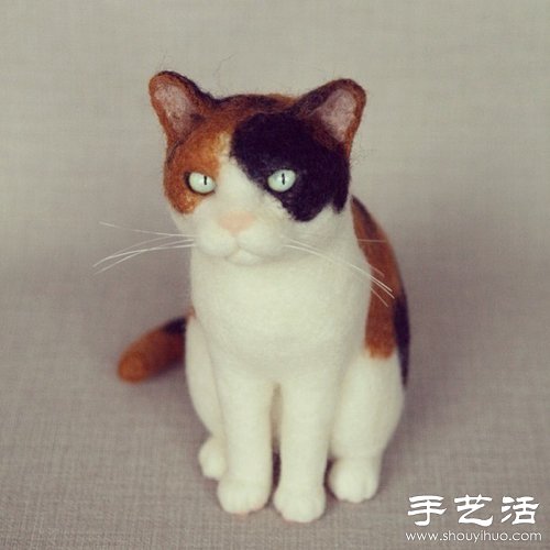 日本手工達(dá)人的貓咪羊毛氈作品 -  rpnrmr.com