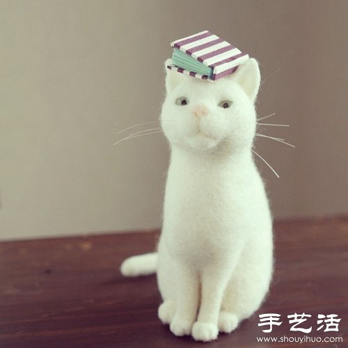 日本手工達(dá)人的貓咪羊毛氈作品 -  rpnrmr.com