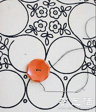 零碎布料+紐扣創(chuàng)意DIY裝飾畫 -  rpnrmr.com