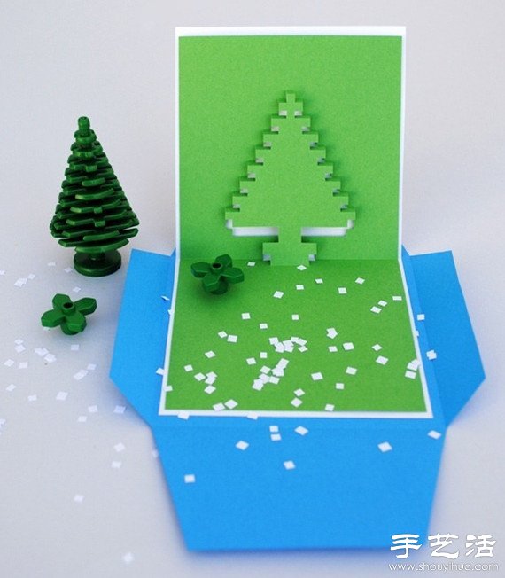3D圣誕賀卡手工制作教程 -  rpnrmr.com
