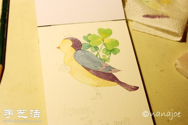 構(gòu)圖+手繪 DIY清新明信片 -  rpnrmr.com