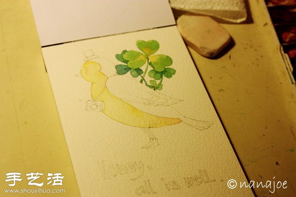 構(gòu)圖+手繪 DIY清新明信片 -  rpnrmr.com