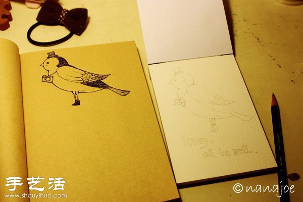 構(gòu)圖+手繪 DIY清新明信片 -  rpnrmr.com