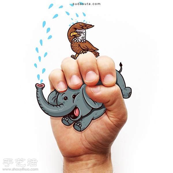 手繪+手勢 創(chuàng)作令人捧腹的插畫小品 -  rpnrmr.com