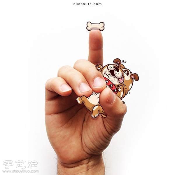 手繪+手勢 創(chuàng)作令人捧腹的插畫小品 -  rpnrmr.com