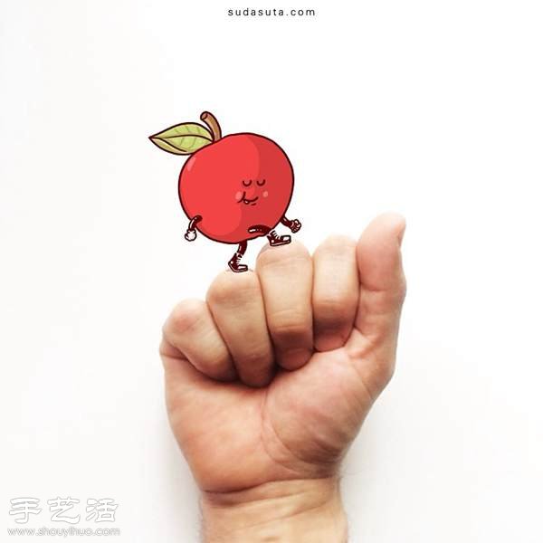 手繪+手勢 創(chuàng)作令人捧腹的插畫小品 -  rpnrmr.com