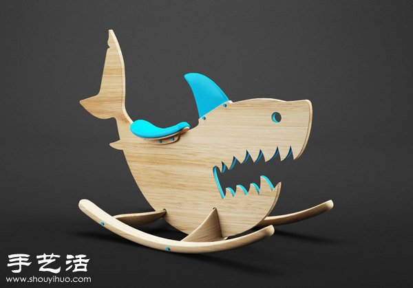 有趣的實(shí)木制作怪獸木馬 -  rpnrmr.com