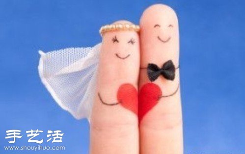手指+簡(jiǎn)筆畫 DIY溫馨浪漫“愛相隨” -  rpnrmr.com