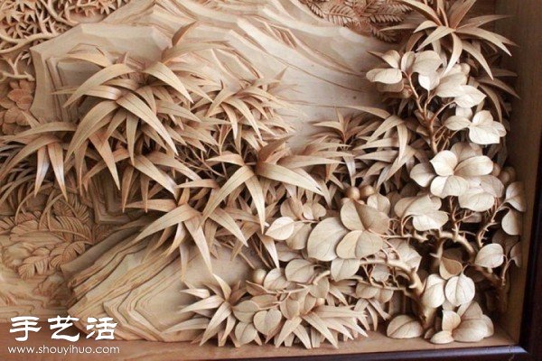 精美絕倫的純手工花卉木雕作品 -  rpnrmr.com