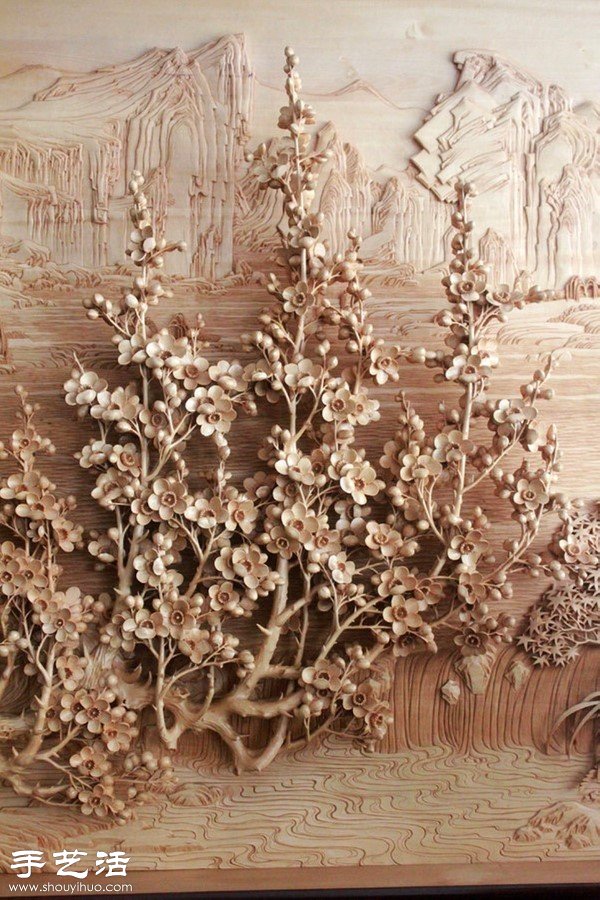 精美絕倫的純手工花卉木雕作品 -  rpnrmr.com