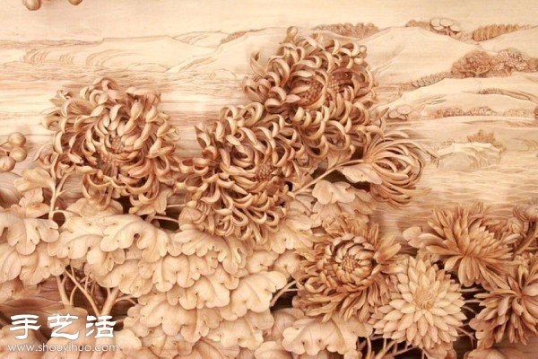 精美絕倫的純手工花卉木雕作品 -  rpnrmr.com