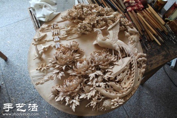 精美絕倫的純手工花卉木雕作品 -  rpnrmr.com