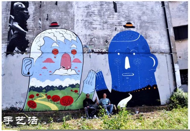 創(chuàng)意街頭涂鴉作品 充滿奇幻色彩的墻畫 -  rpnrmr.com