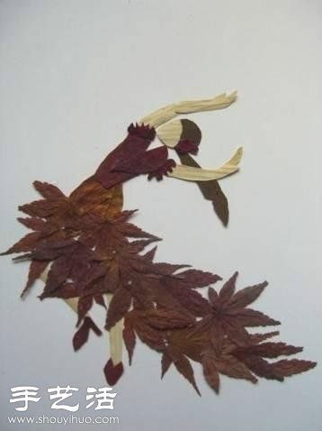 樹(shù)葉+創(chuàng)意 手工制作有趣的拼貼畫(huà) -  rpnrmr.com