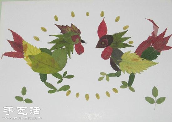 樹(shù)葉+創(chuàng)意 手工制作有趣的拼貼畫(huà) -  rpnrmr.com