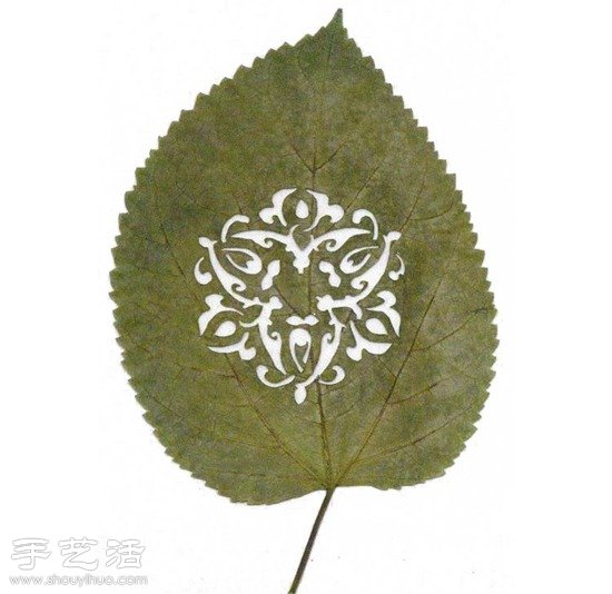 融合中國剪紙及雕花工藝的樹葉雕刻 -  rpnrmr.com